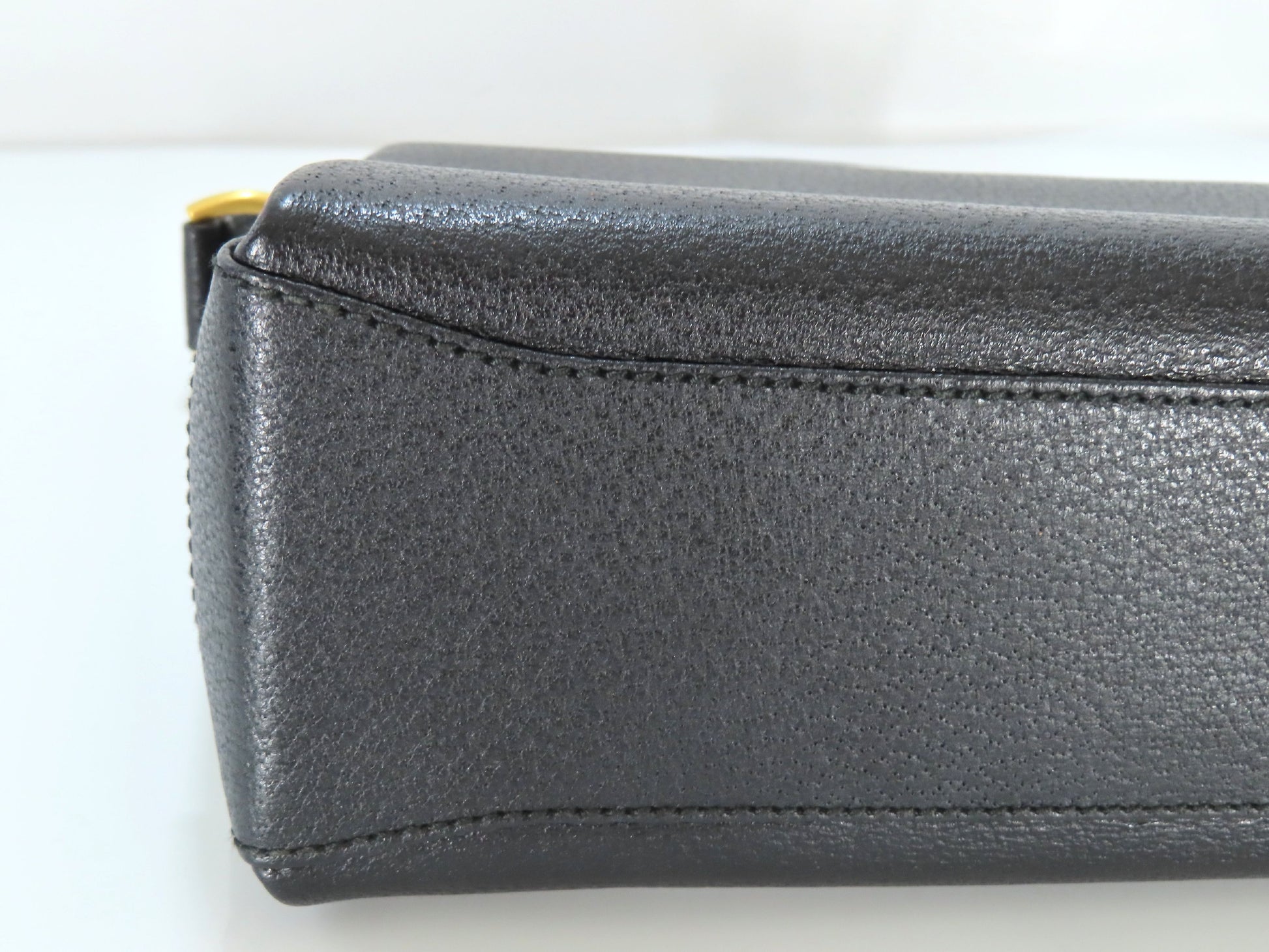 GUCCI Bamboo Leather 2-Way Handbag 000・2046・0175 Black Handbag