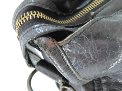 BALENCIAGA The City Leather 2-Way Shoulder Bag 115748/1000 1669 Black Shoulder Bag