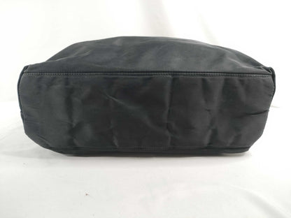 PRADA Nylon Prada Triangle Logo Plate Tessuto Tote Bag Black Tote Bag