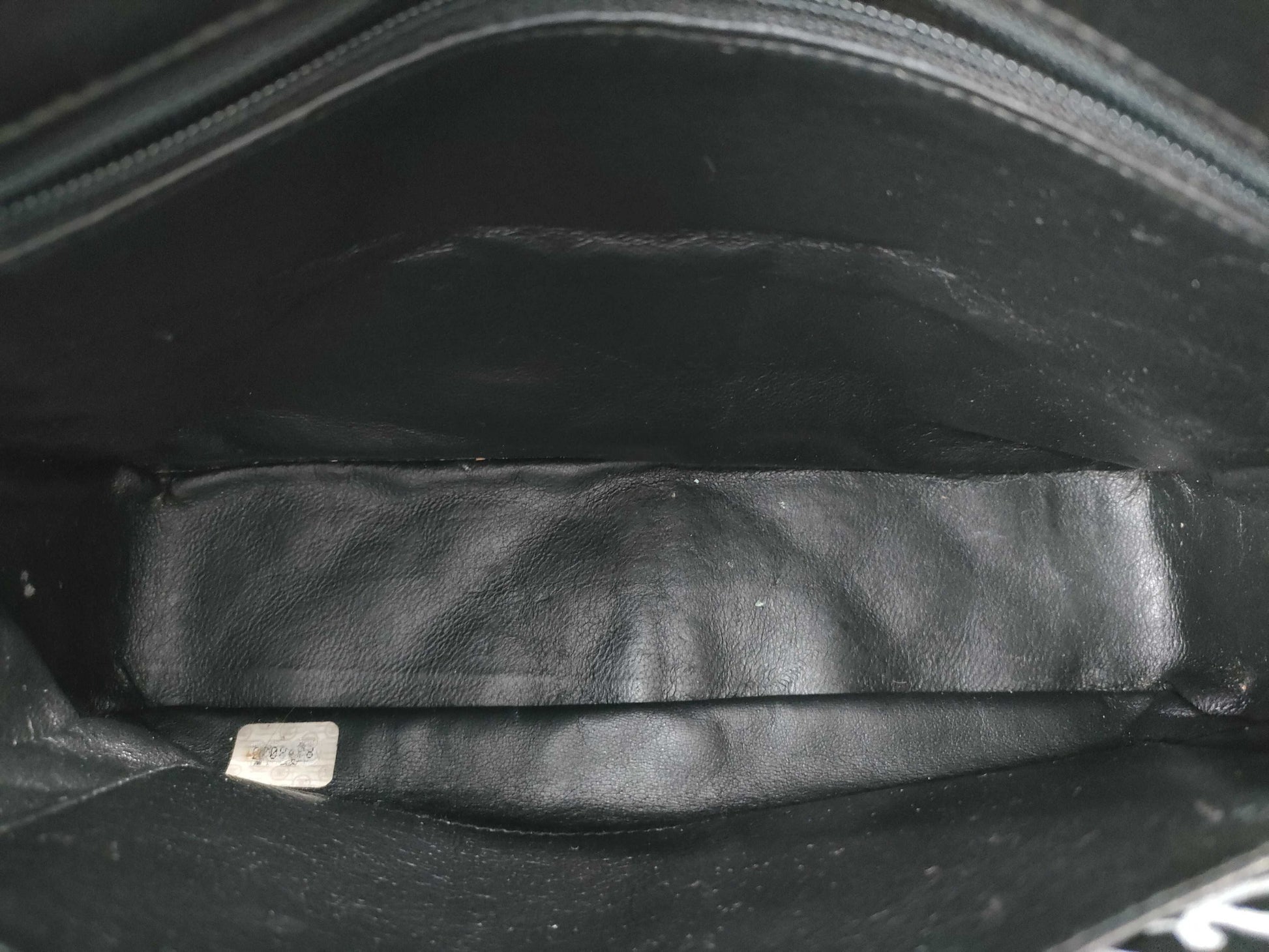 CHANEL Matelasse Lambskin Chain Shoulder Bag with Unclear Serial Number, Black
