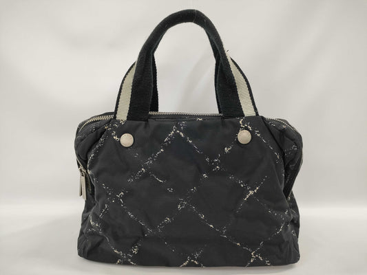 CHANEL Travel Line Nylon Mini Boston Bag 5737031 Black Handbag