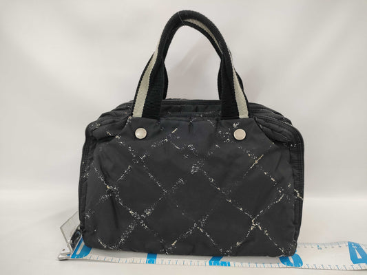 CHANEL Travel Line Nylon Mini Boston Bag 5737031 Black Handbag