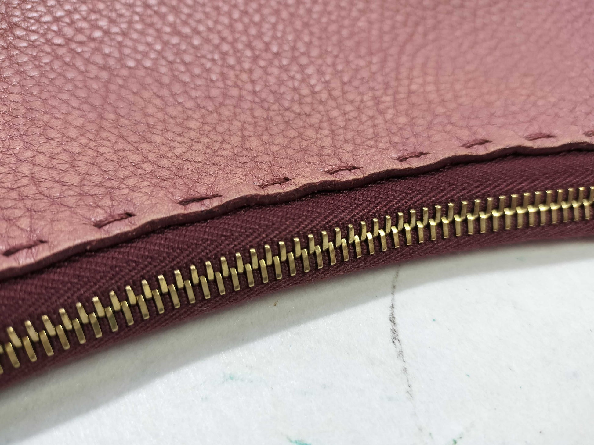 FENDI Selleria Leather One-Shoulder Bag Pink Shoulder Bag