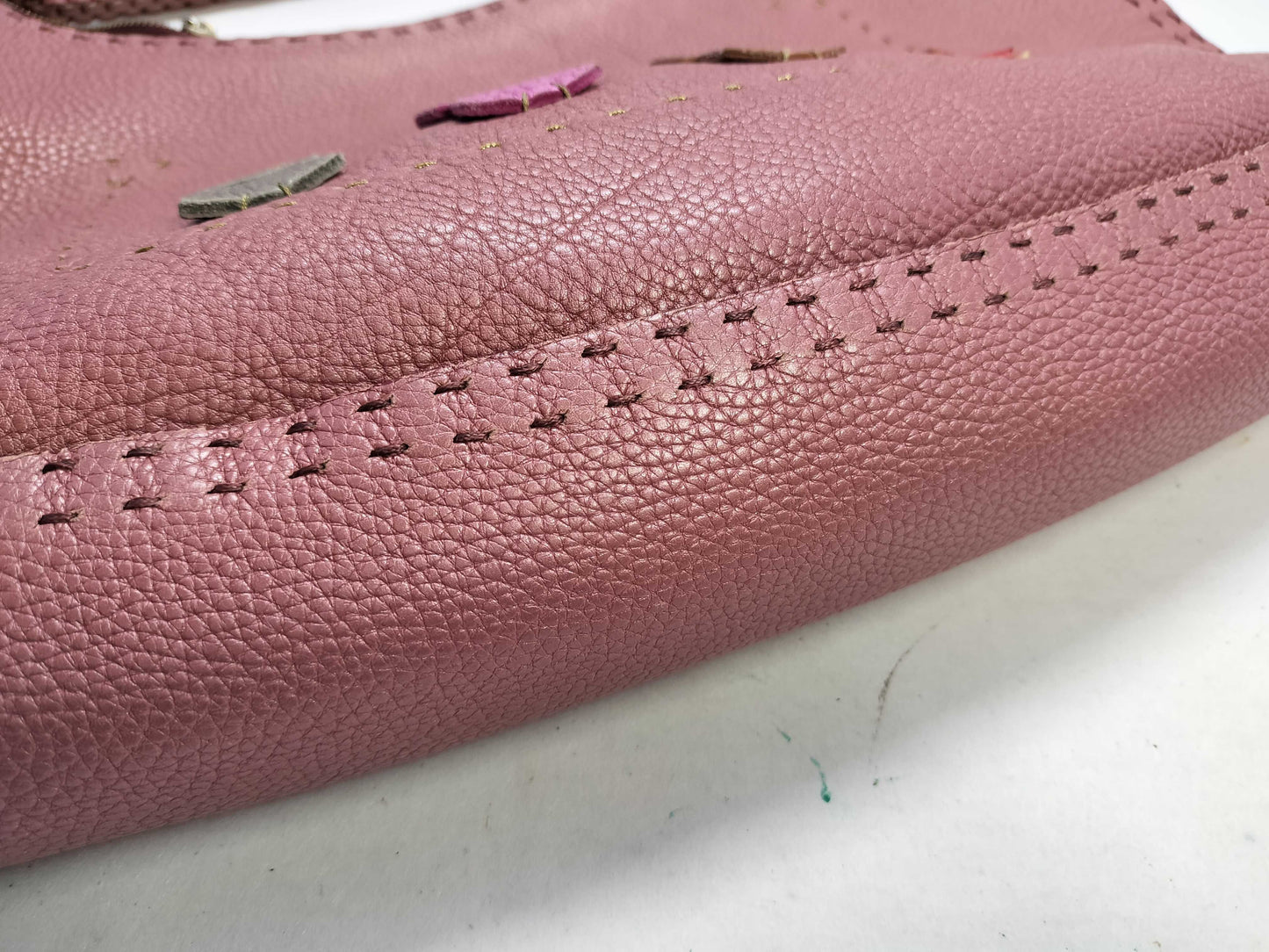 FENDI Selleria Leather One-Shoulder Bag Pink Shoulder Bag