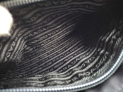 PRADA Nylon Prada Triangle Logo Plate Tessuto Tote Bag B6243 Black Tote Bag