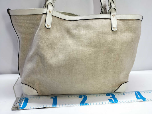 GUCCI Canvas Handbag 247209 525040 Ivory Tote Bag