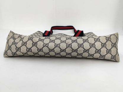 GUCCI Sherry Line GG Supreme Tote Bag 904.02.003 Gray x Navy Tote Bag