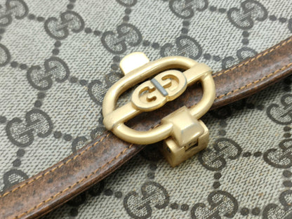 GUCCI GG Supreme Gucci Old Gucci GG Supreme Second Bag Brown Second Bag