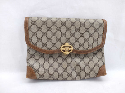 GUCCI GG Supreme Gucci Old Gucci GG Supreme Second Bag Brown Second Bag