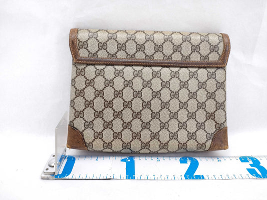 GUCCI GG Supreme Gucci Old Gucci GG Supreme Second Bag Brown Second Bag