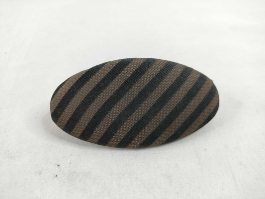FENDI Pecan Canvas x GP Barrette, Brown x Black, Other Accessories