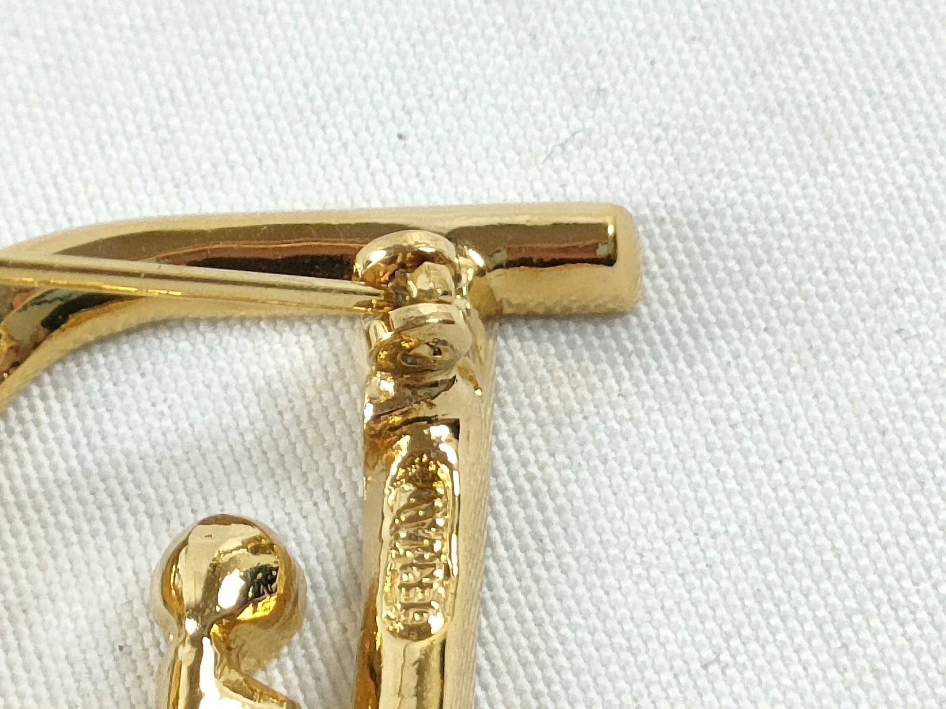 Dior Christian Dior Logo Brooch GP Gold Brooch