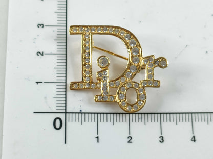 Dior Christian Dior Logo Brooch GP Gold Brooch