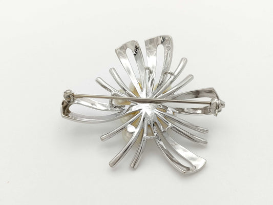 MIKIMOTO Pearl Diameter Approx. 5.1-7.1mm, Sterling Silver, 11.2g, Brooch 