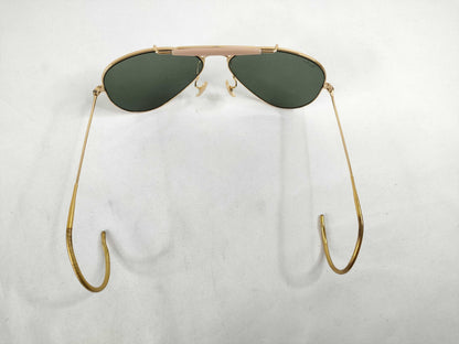  Ray-Ban Metal Sunglasses Gold x Black Sunglasses/Eyeglasses