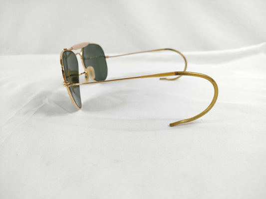  Ray-Ban Metal Sunglasses Gold x Black Sunglasses/Eyeglasses