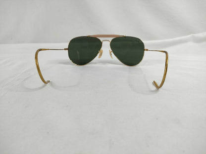  Ray-Ban Metal Sunglasses Gold x Black Sunglasses/Eyeglasses
