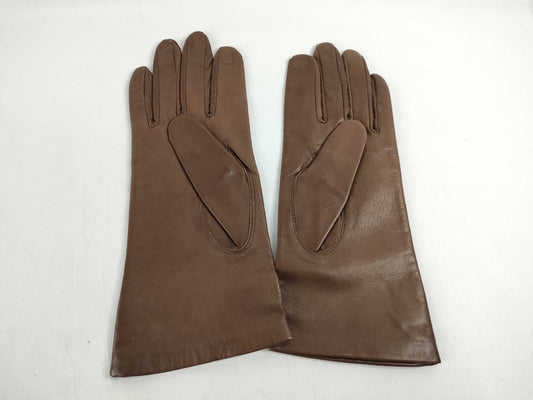 Chloe Leather Gloves Brown Other Accessories