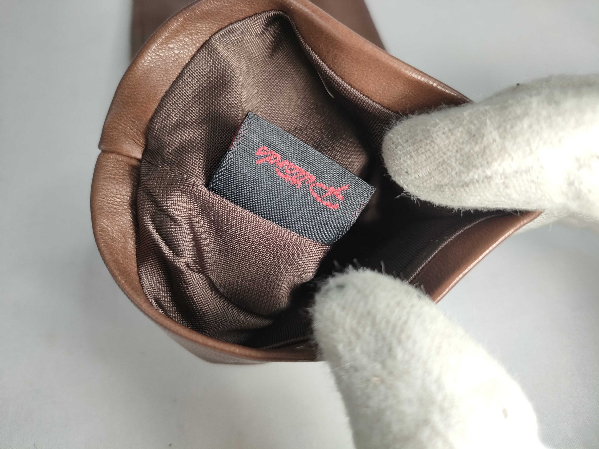 Chloe Leather Gloves Brown Other Accessories