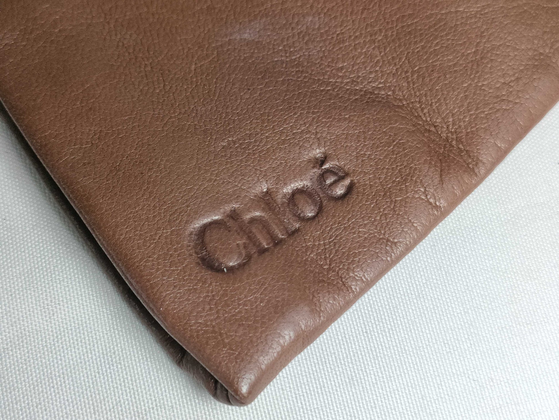 Chloe Leather Gloves Brown Other Accessories