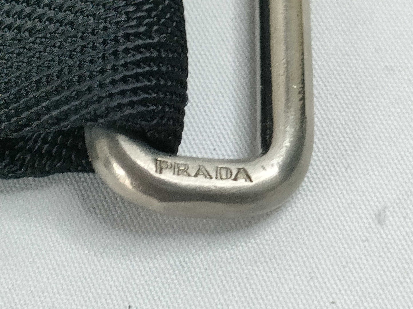 PRADA Nylon Prada Nylon Shoulder Strap Black Strap