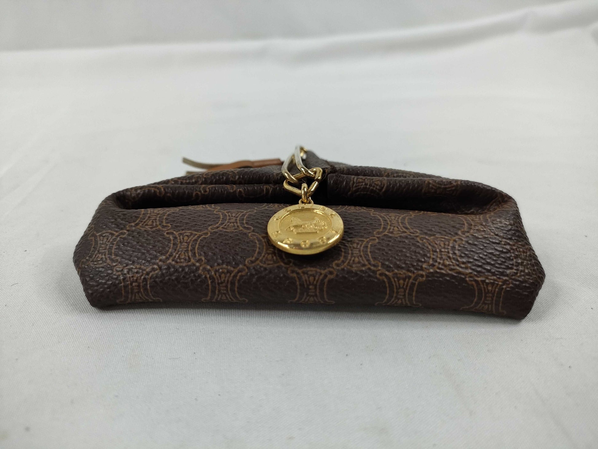 CELINE Macadam PVC Pouch M07 Brown Coin Case