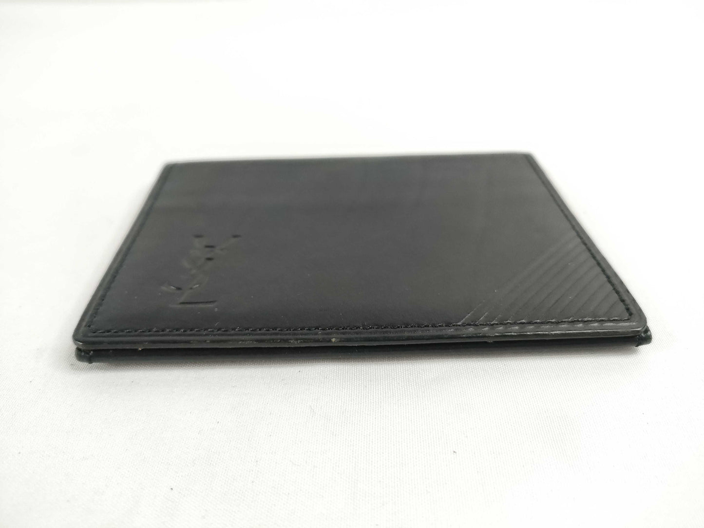 Yves Saint Laurent Leather Card Case, Black