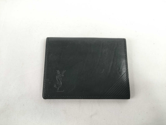 Yves Saint Laurent Leather Card Case, Black