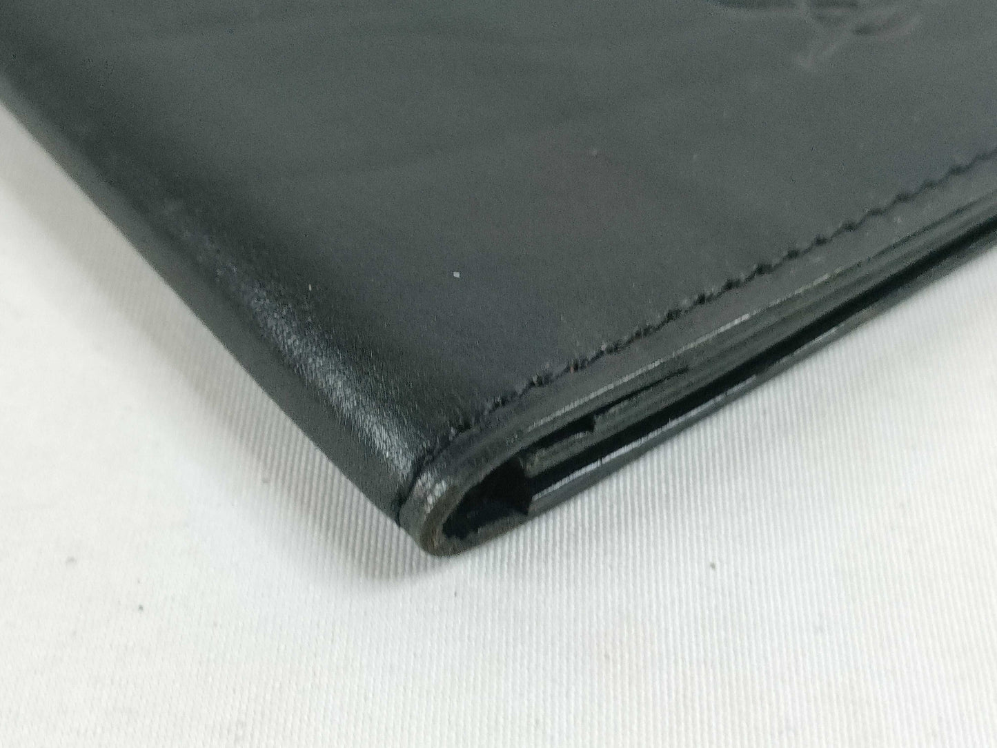 Yves Saint Laurent Leather Card Case, Black