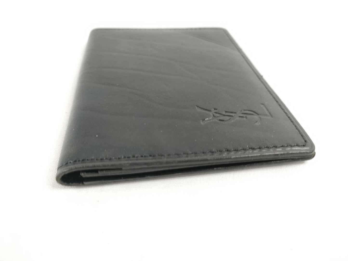 Yves Saint Laurent Leather Card Case, Black