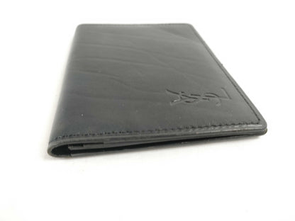 Yves Saint Laurent Leather Card Case, Black
