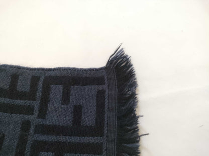 FENDI Zucca pattern Fendi Zucca wool scarf navy Other accessories