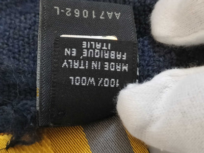 FENDI Zucca pattern Fendi Zucca wool scarf navy Other accessories