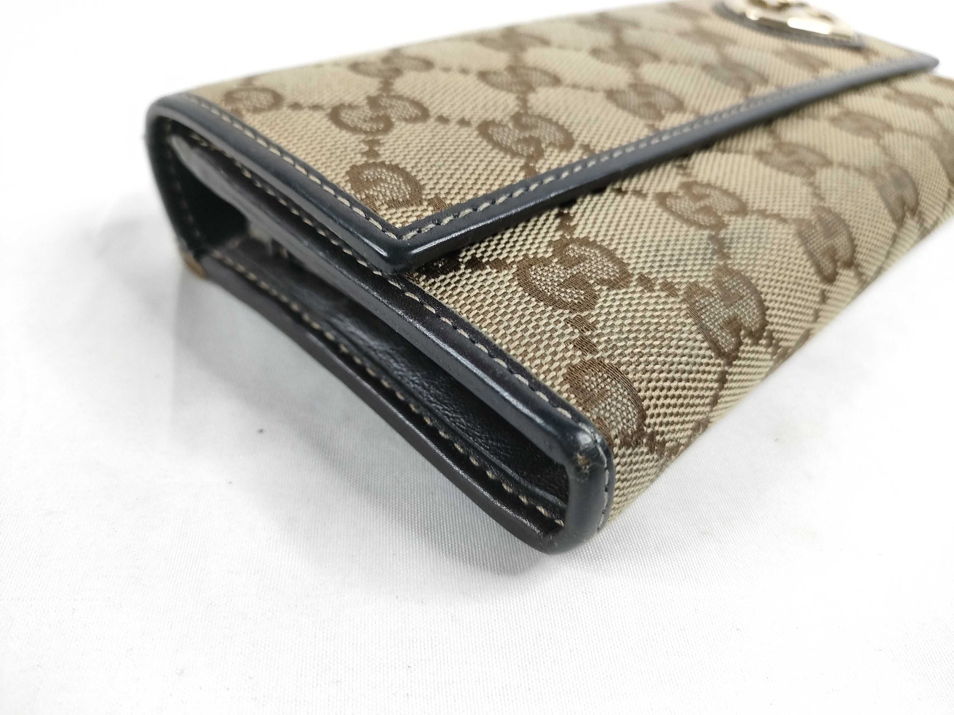 GUCCI GG Canvas Long Wallet 251861/476442 Brown Wallet