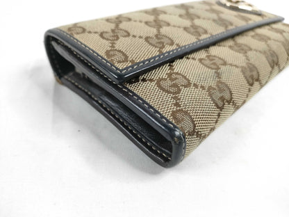 GUCCI GG Canvas Long Wallet 251861/476442 Brown Wallet