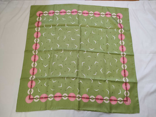 BVLGARI Bulgari Silk Scarf Green Other Accessories