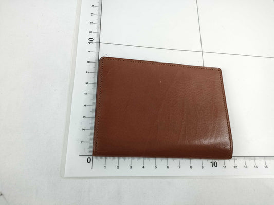 Yves Saint Laurent Leather Card Case, Brown, Card Case, Pass Case, Business Card Case