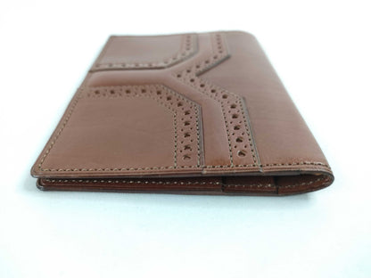 Yves Saint Laurent Leather Card Case, Brown, Card Case, Pass Case, Business Card Case