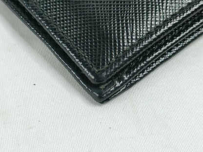 PRADA Saffiano Bi-fold Long Wallet 2M1264 Black Wallet