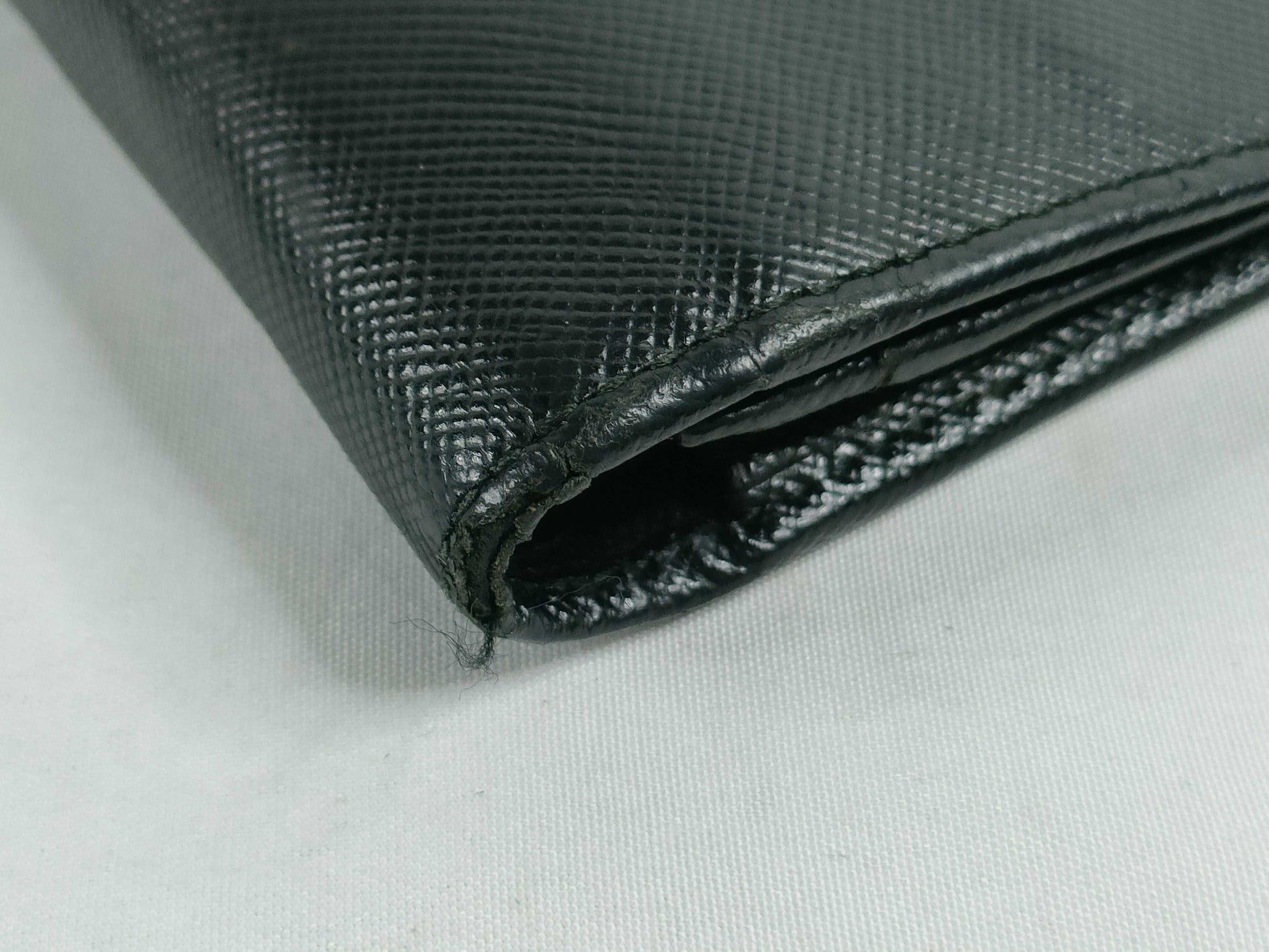PRADA Saffiano Bi-fold Long Wallet 2M1264 Black Wallet