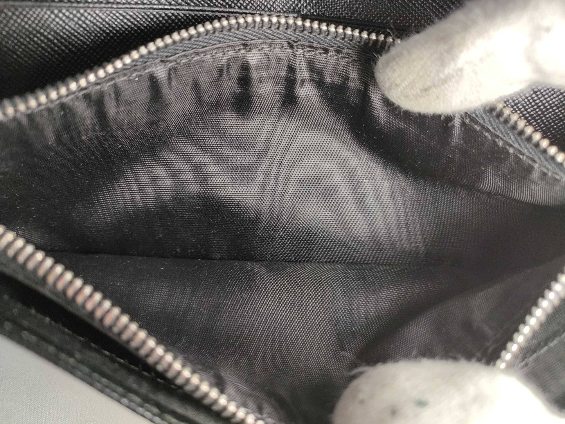 PRADA Saffiano Bi-fold Long Wallet 2M1264 Black Wallet
