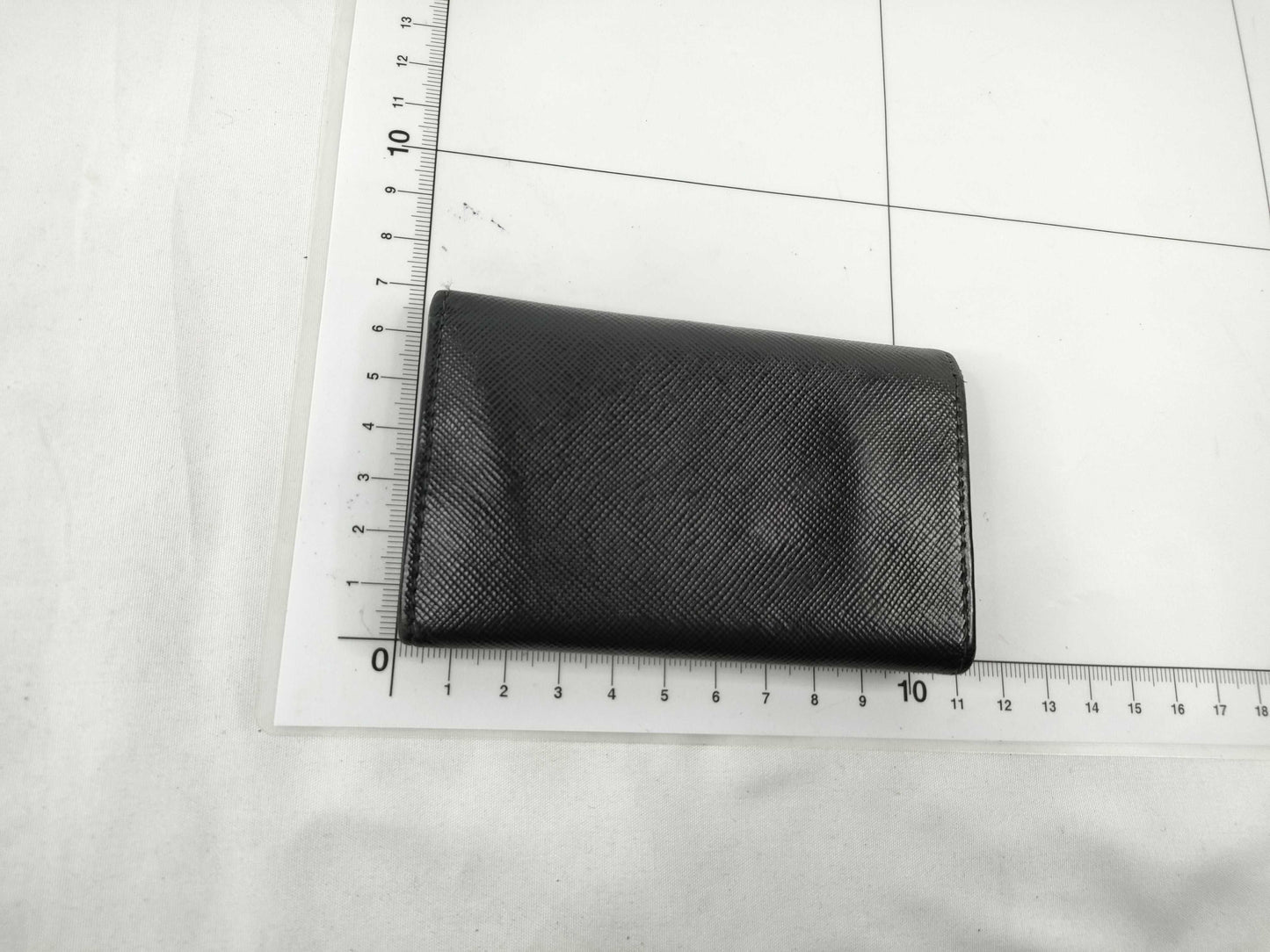 PRADA Saffiano 6-Key Case, Black, Key Case/Key Holder