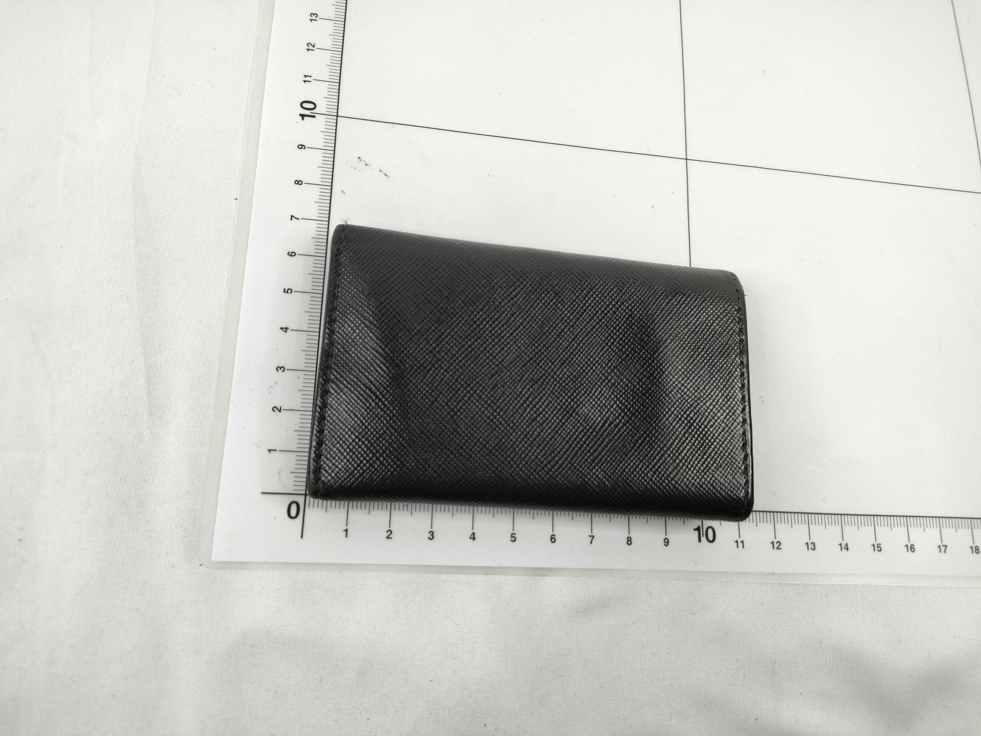 PRADA Saffiano 6-Key Case, Black, Key Case/Key Holder