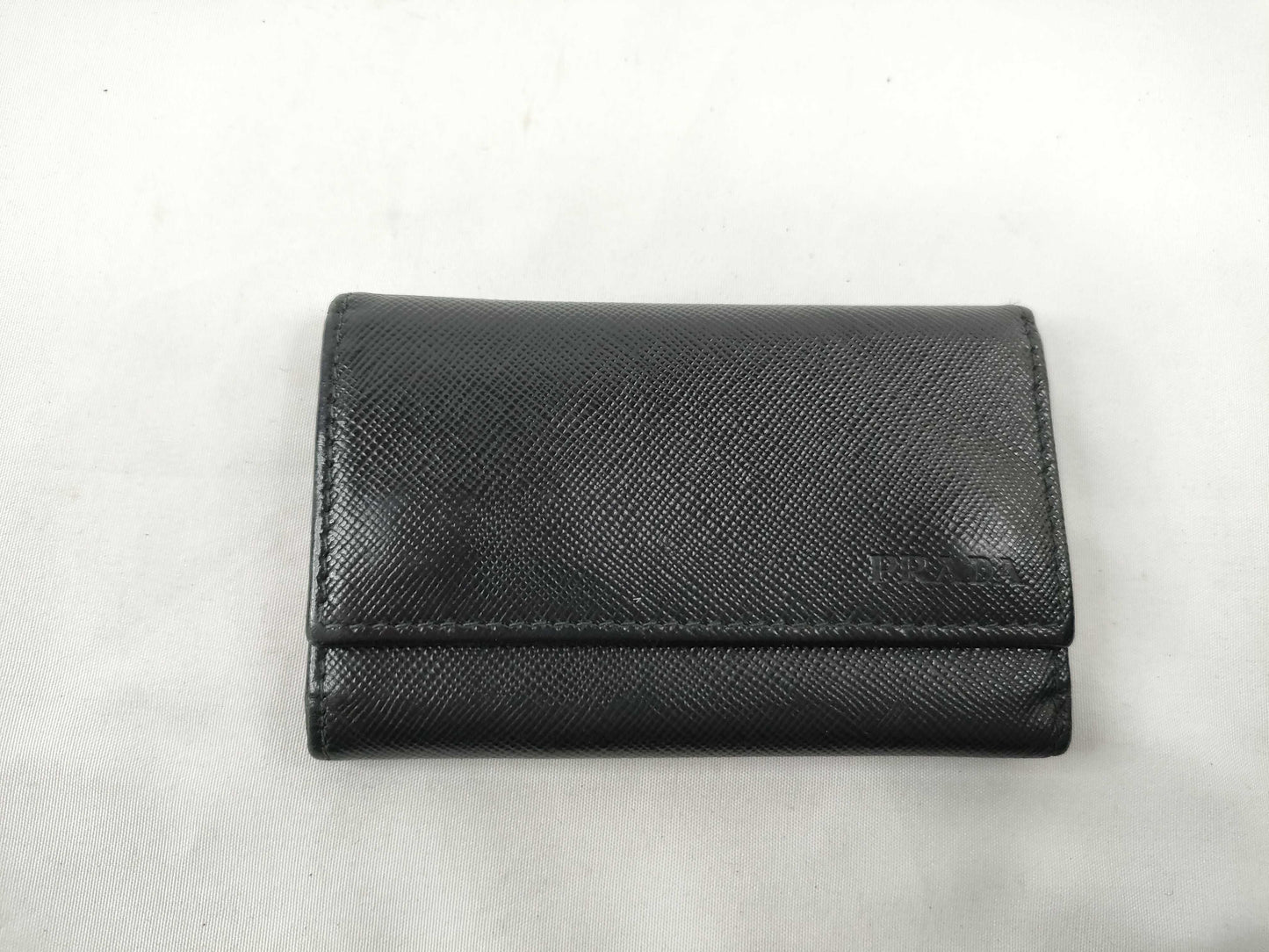 PRADA Saffiano 6-Key Case, Black, Key Case/Key Holder