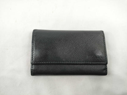 PRADA Saffiano 6-Key Case, Black, Key Case/Key Holder