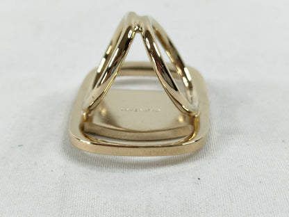 Salvatore Ferragamo Vara GP Scarf Ring Gold Other Accessories