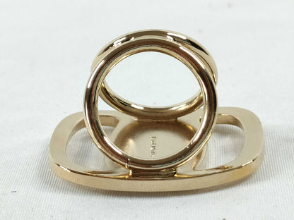 Salvatore Ferragamo Vara GP Scarf Ring Gold Other Accessories