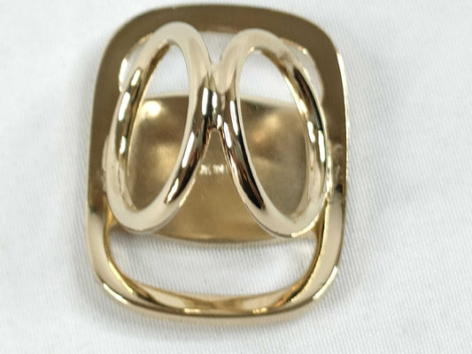 Salvatore Ferragamo Vara GP Scarf Ring Gold Other Accessories