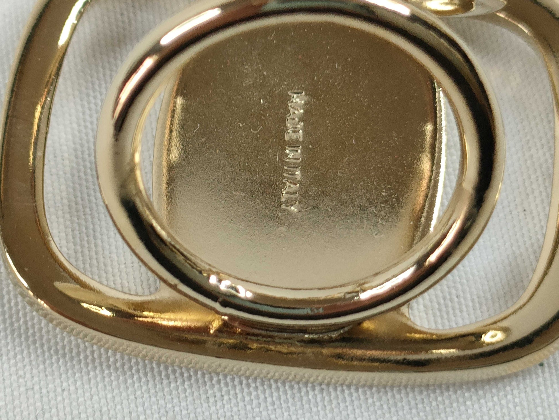 Salvatore Ferragamo Vara GP Scarf Ring Gold Other Accessories