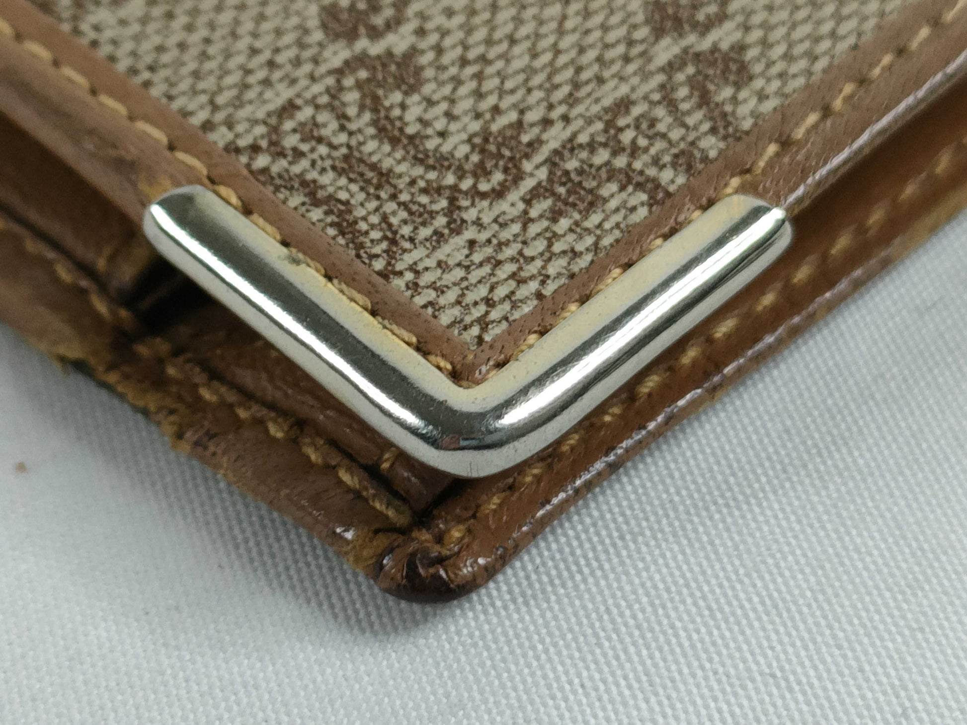 CELINE Macadam PVC Bifold Wallet M08 Brown